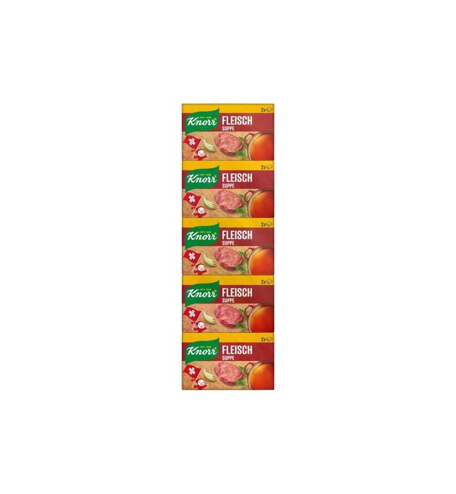 Knorr - Bouillon Fleisch Suppe Stange 5 x 2 Würfel