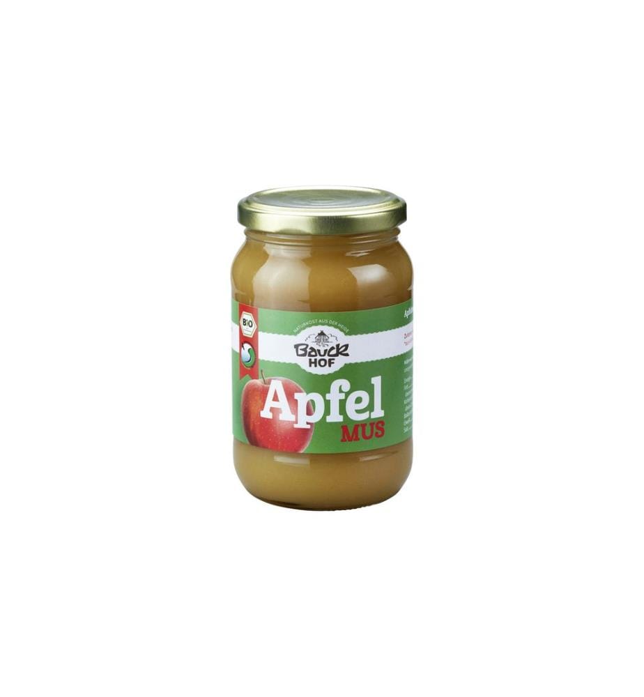 Bauck Mühle - Glas Bio Apfelmus mit Apfeldicksaft gesüsst 360 g
