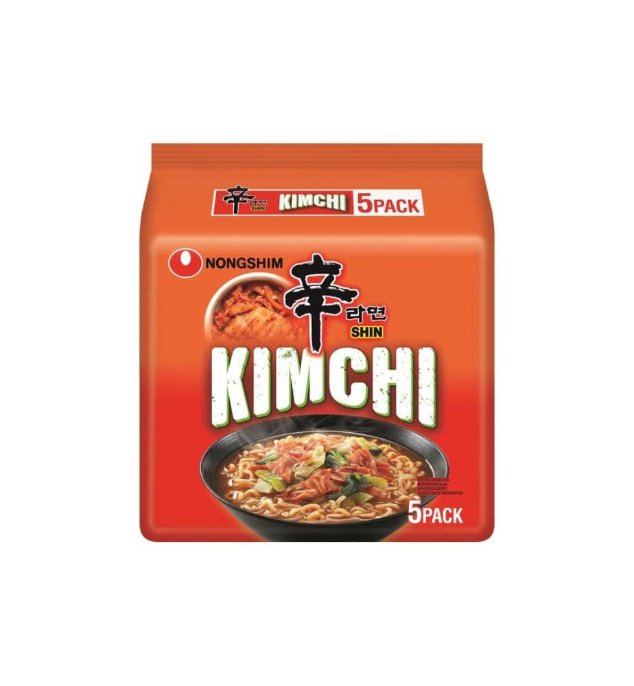 Nongshim - Soupe aux nouilles Kimchi 5 x 120 g