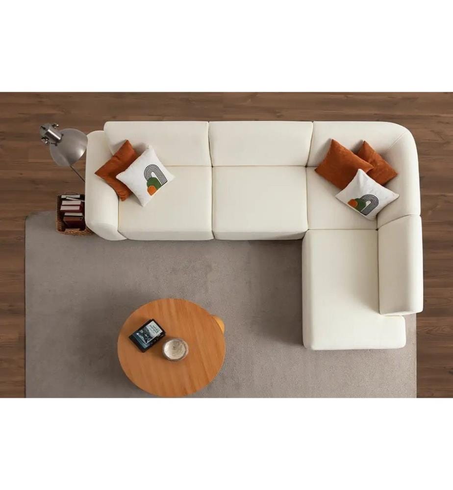 Canapé d'angle S-Loft Right - Blanc