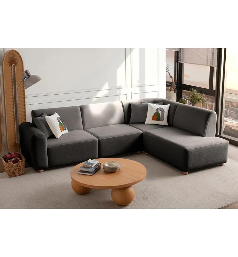 Canapé d'angle S-Loft Right - Anthracite