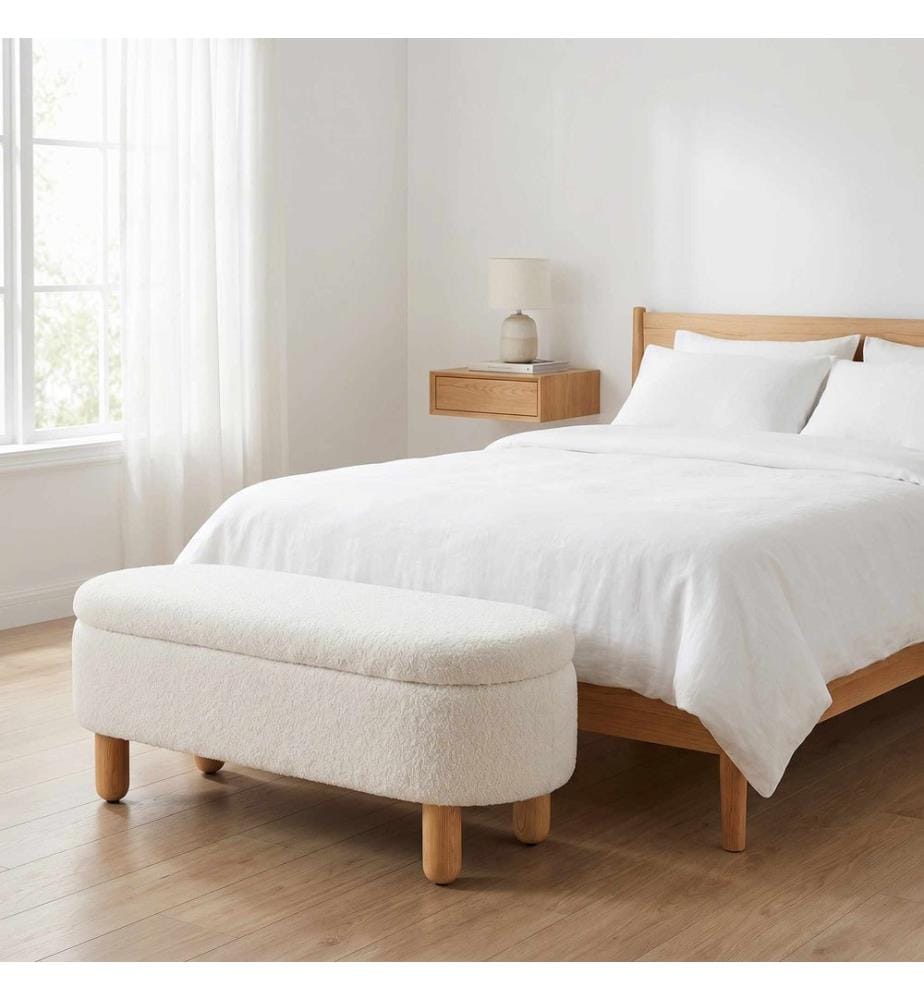 Pouf Bohem - Blanc