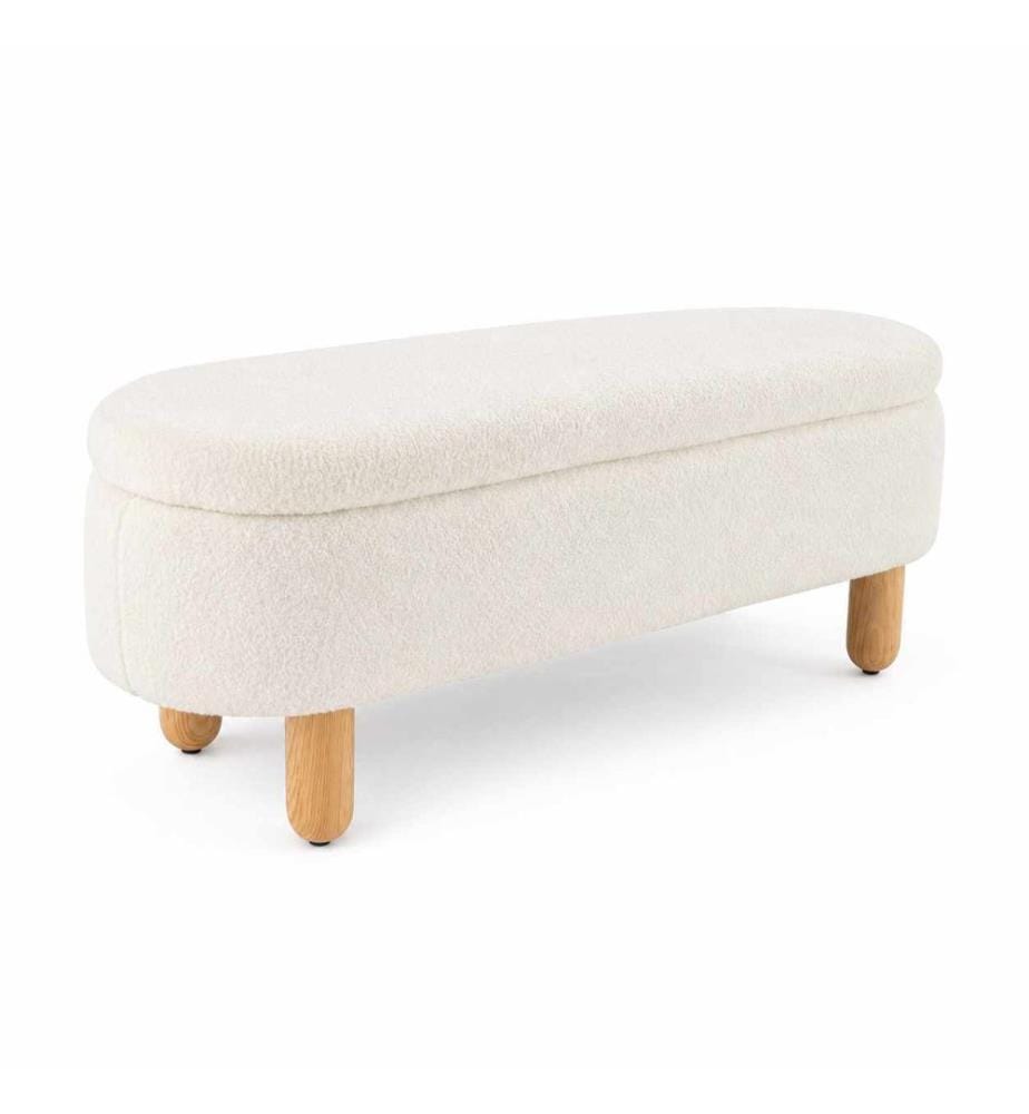 Pouf Bohem - Blanc