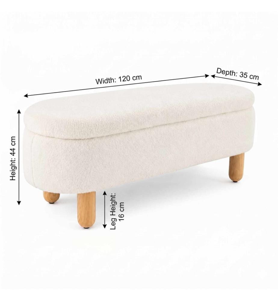 Pouf Bohem - Blanc