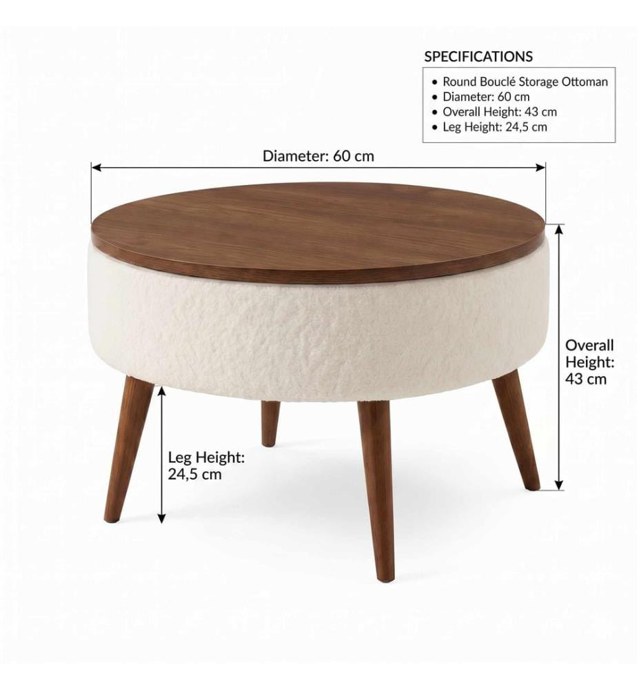 Table basse Noya - Blanc et Noyer