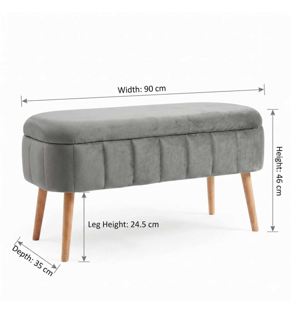 Oslo pouffe - Anthracite