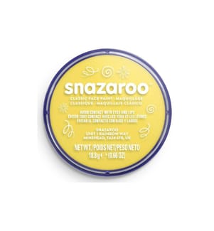 Snazaroo - Schminkfarbe Blister 18 ml, Leuchtgelb