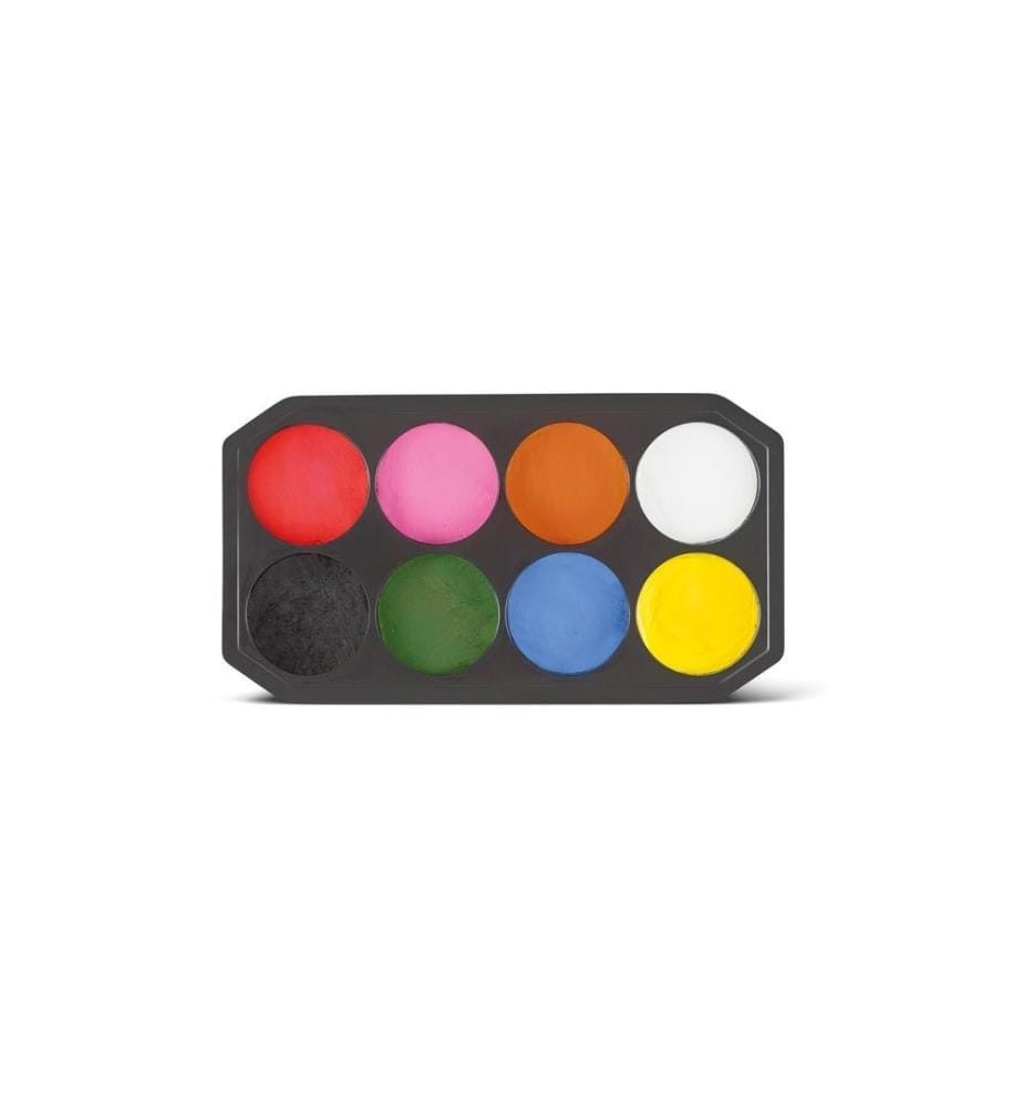 Snazaroo - Zubehör Schminkpalette Jumbo, 8 x 18 ml