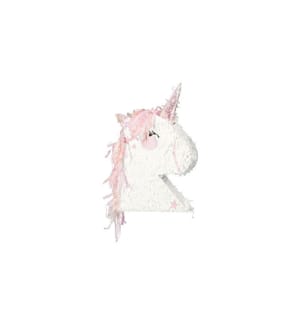 PARTYDECO - Faltbare Pinata Einhornkopf, 41 x 48 x 10 cm