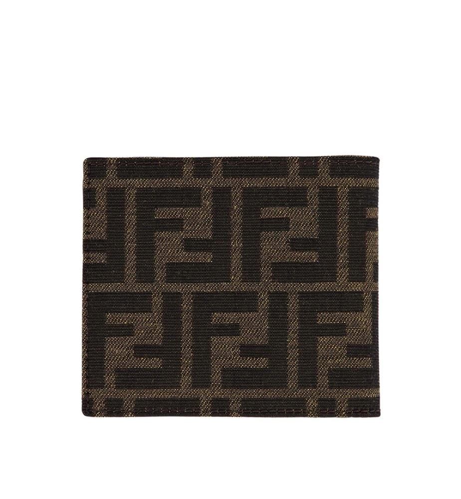 Jacquard Brieftasche - Braun