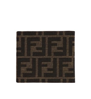 Jacquard Brieftasche - Braun