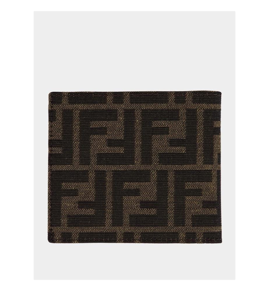 Jacquard Brieftasche - Braun