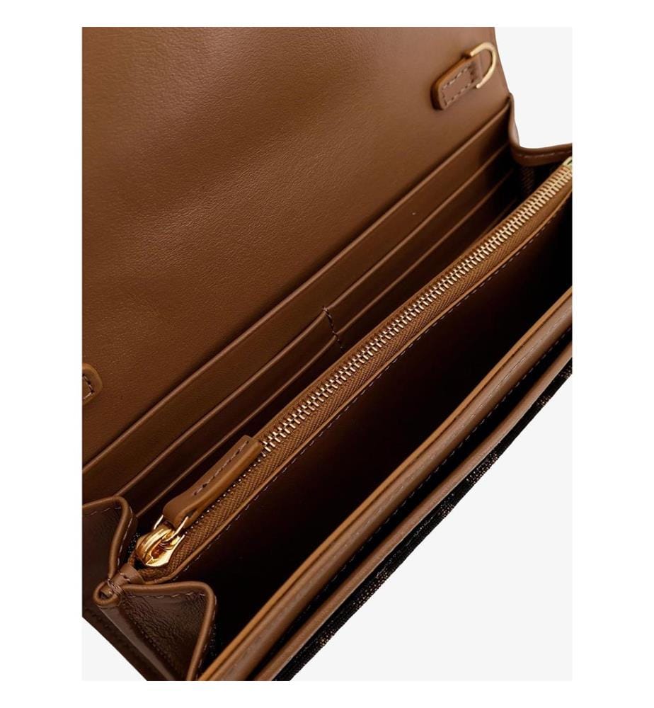 Umhängetasche „Continental With Chain Baguette FF“ – Braun und Schwarz