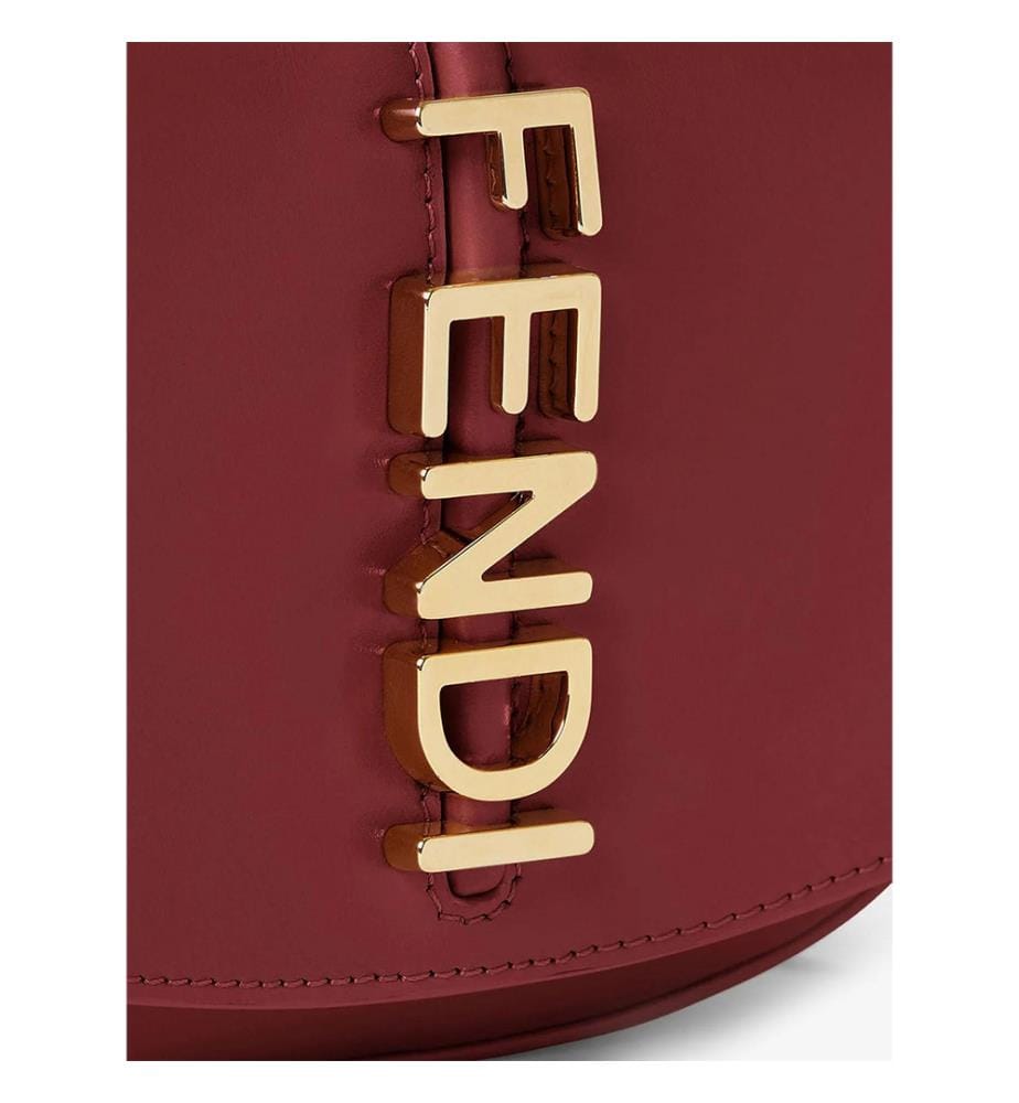 Sac à bandoulière Fendigraphy sur Chaîne - Rouge
