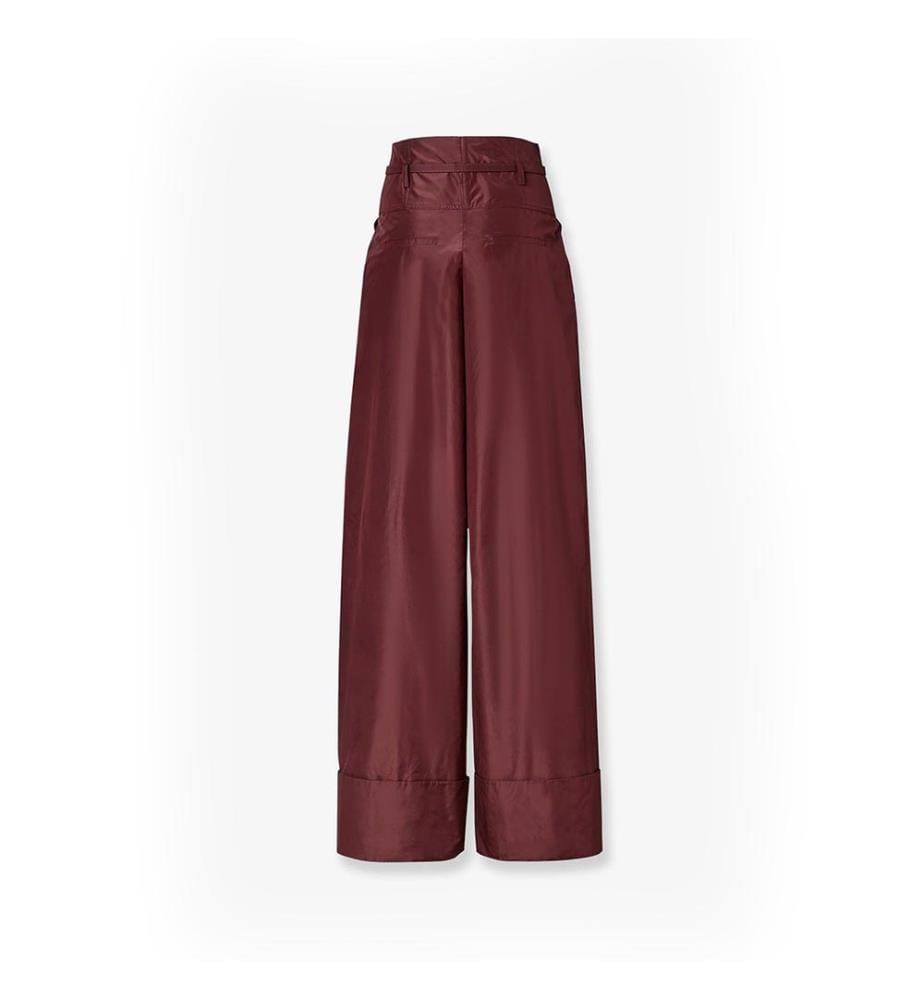 Pantalon en « taffetas » - Rouge