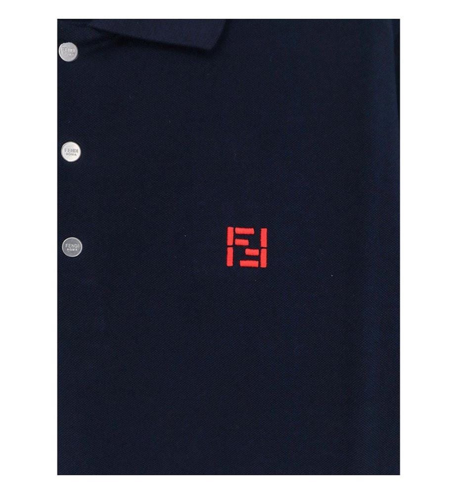 Polo en coton - Bleu