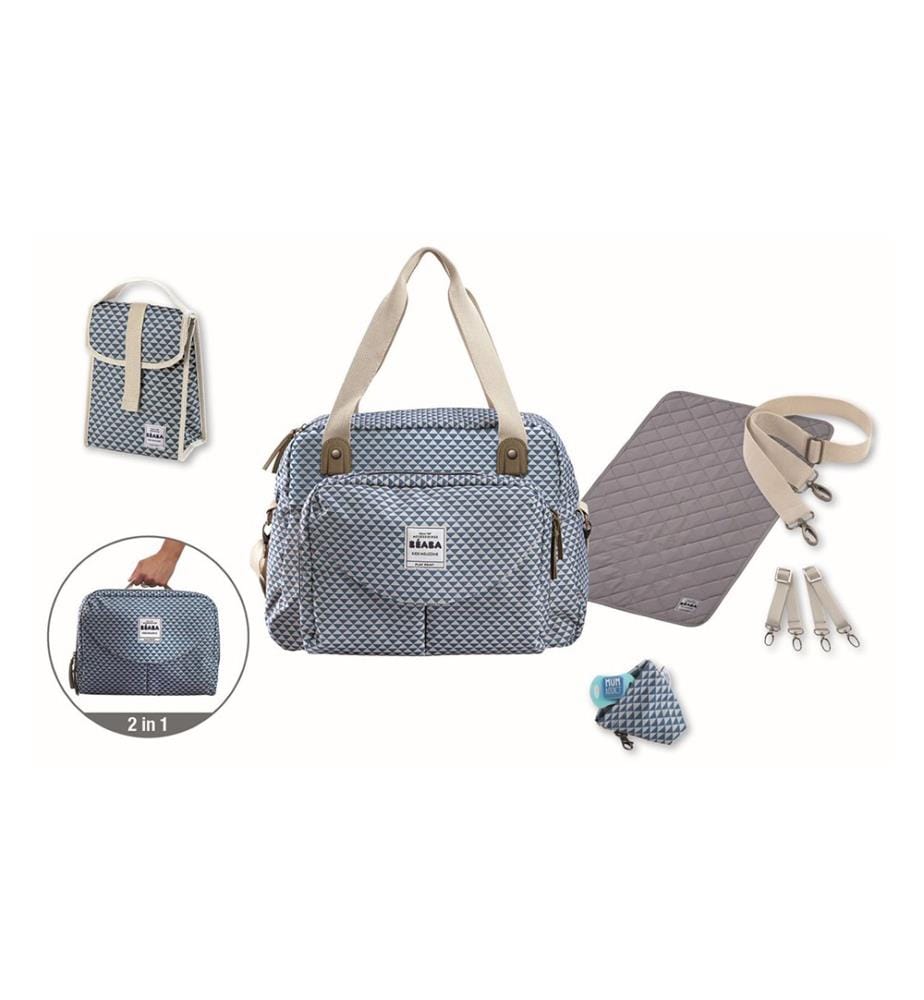 Borsa fasciatoio Geneva II Play Print - Blu