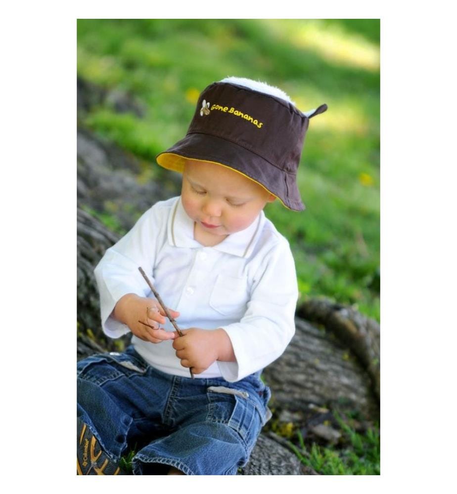 Lot de 2 chapeaux de soleil lion/singe M (2-4 ans)