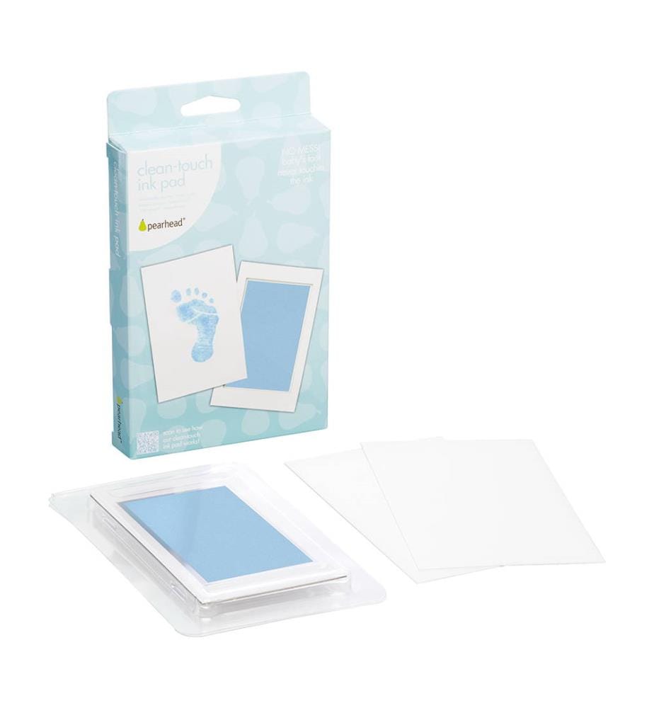 Hand- oder Fussabdruck-Kit - Weiss und Hellblau