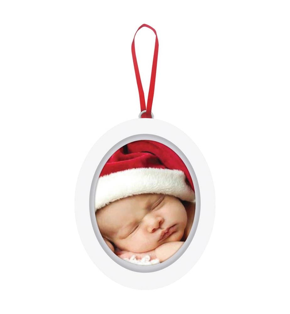 Cornice da Foto con Kit per Impronta - Bianco e Rosso