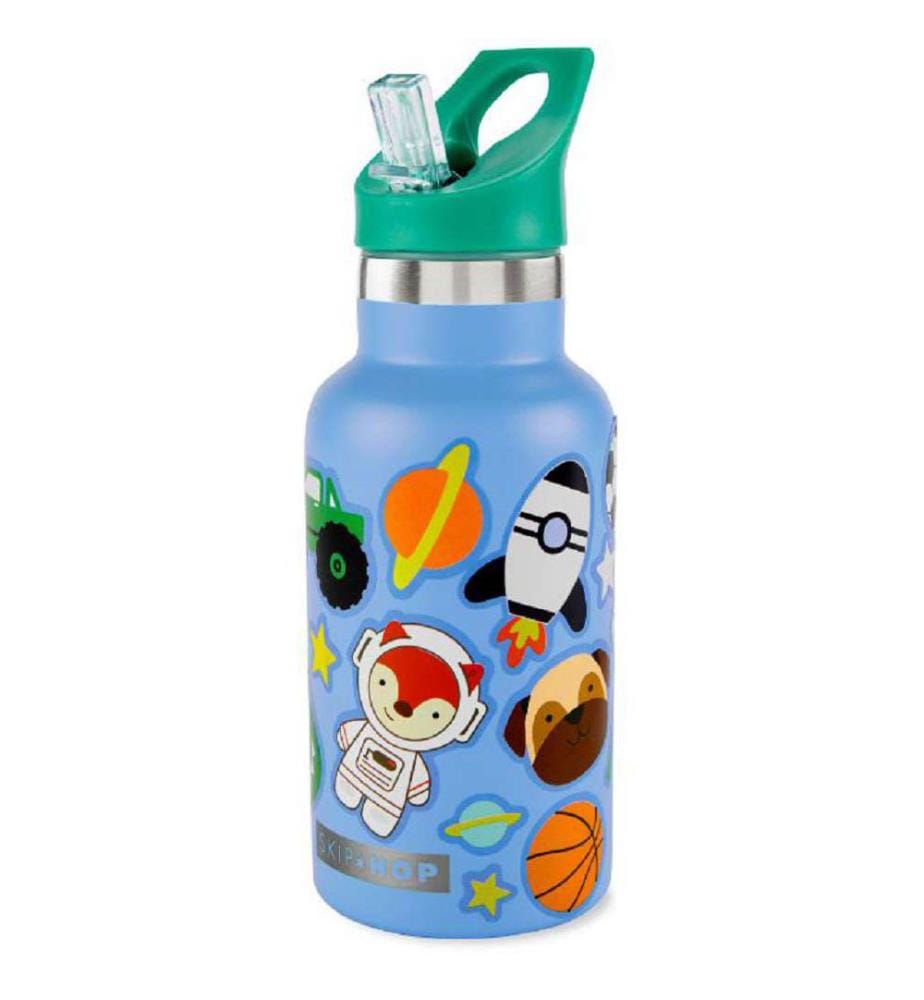 Bouteille de Sport avec Autocollant - Bleu