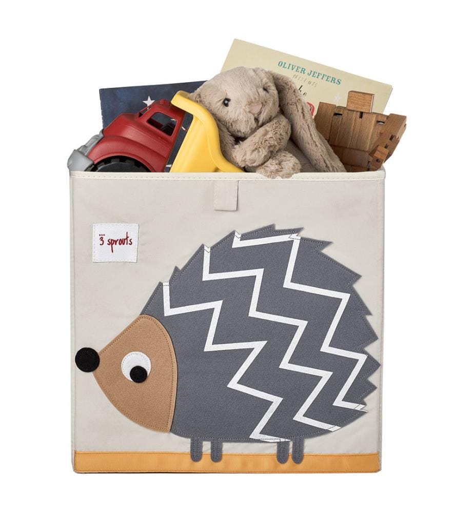Hedgehog Aufbewahrungsbox - Creme und Grau