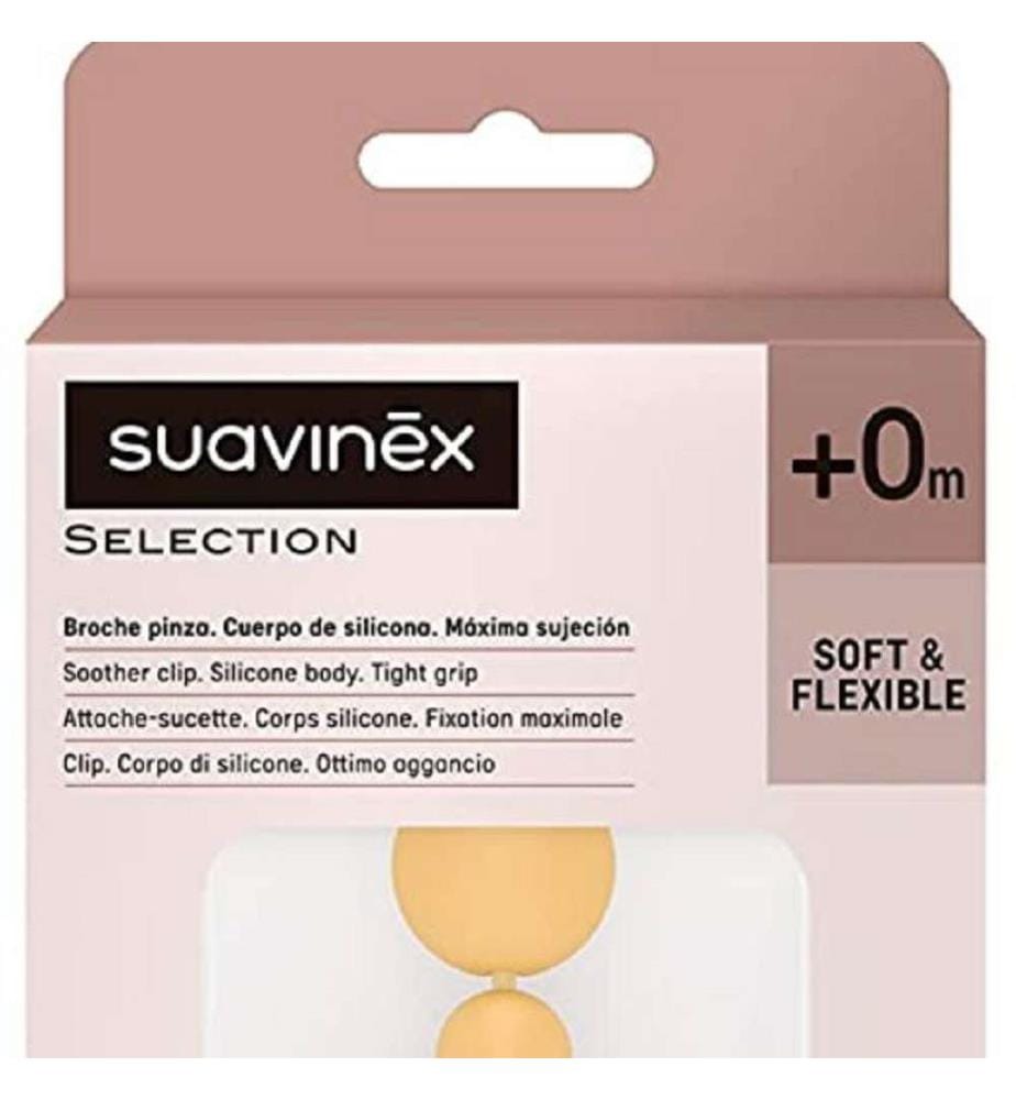 Silicone pacifier chain mustard