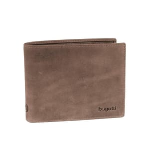 Bugatti - Portefeuille Volo sac factice avec rabat moyen Brown