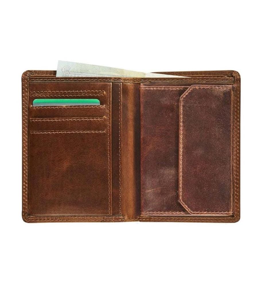 MAVERICK - Portefeuille Original Compact 9 x 12.3 cm, marron