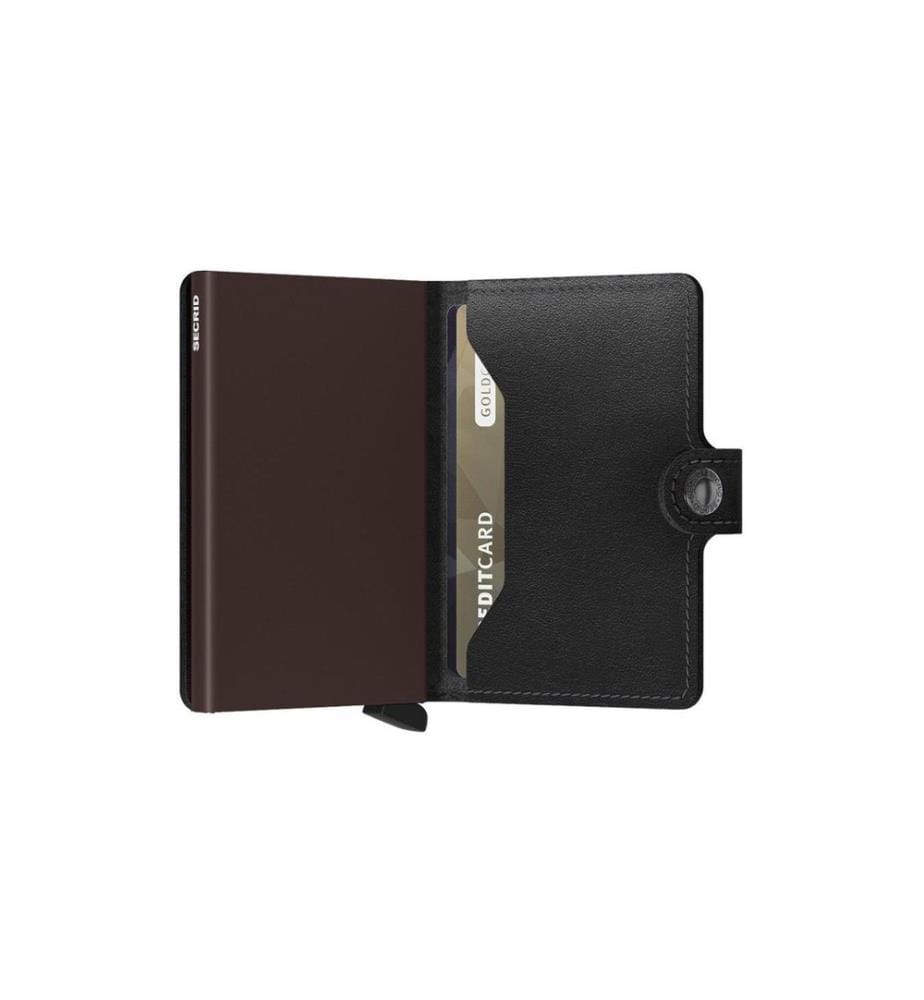 SECRID - Portemonnaie Miniwallet Braun/Schwarz