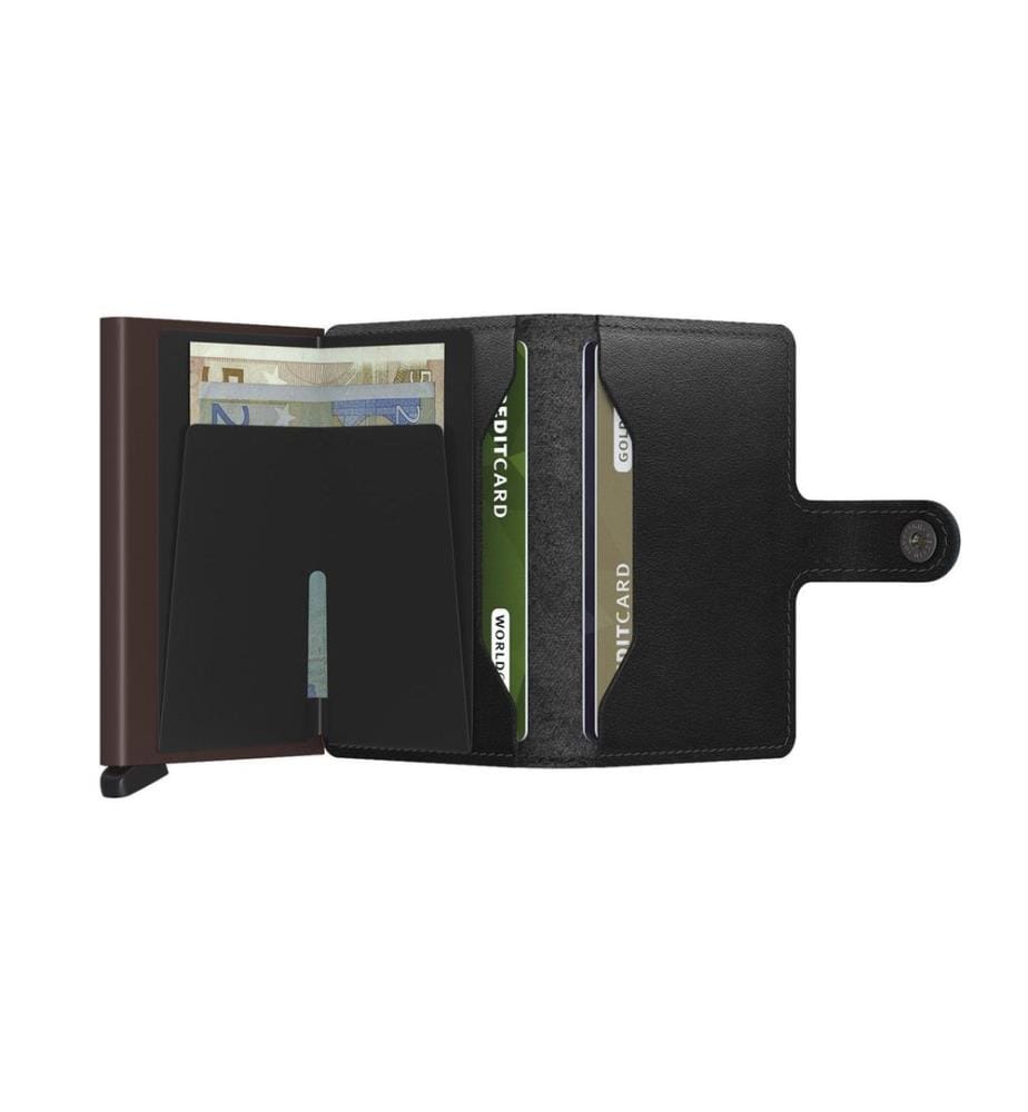 SECRID - Portemonnaie Miniwallet Braun/Schwarz