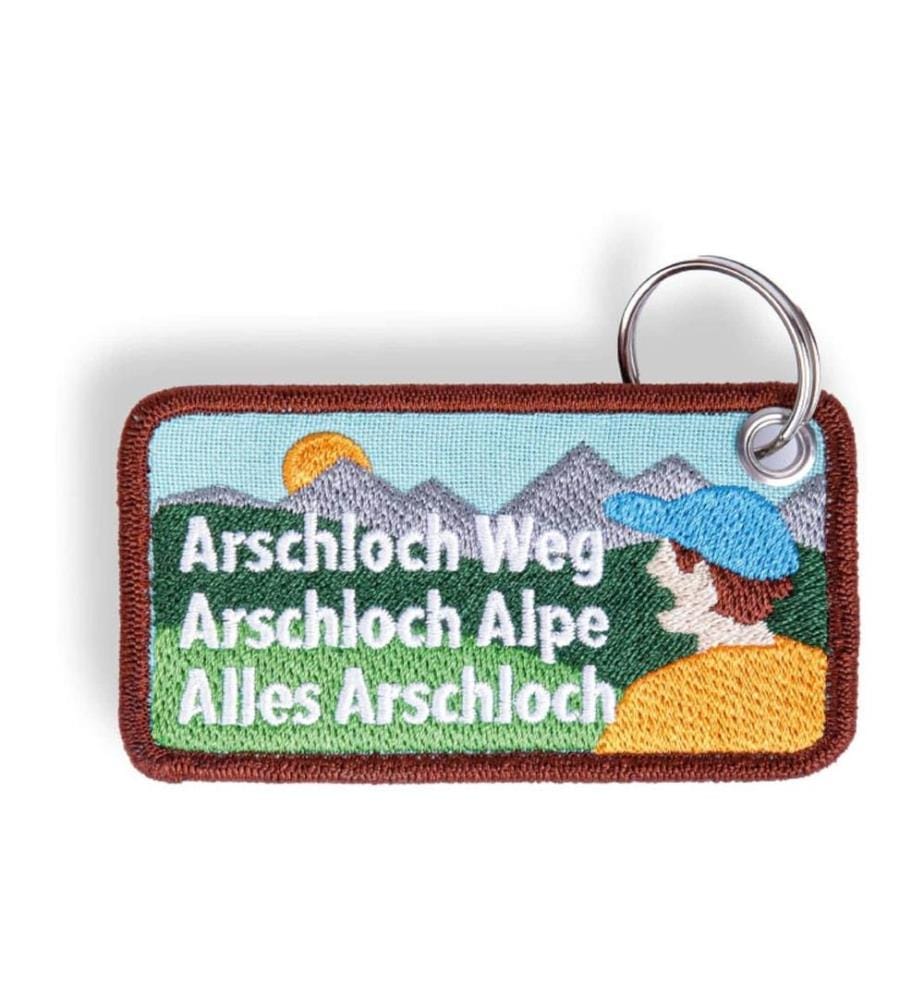 Swissmeme - Porte-clés Arschloch Alpe, 8.2 x 4.5 cm