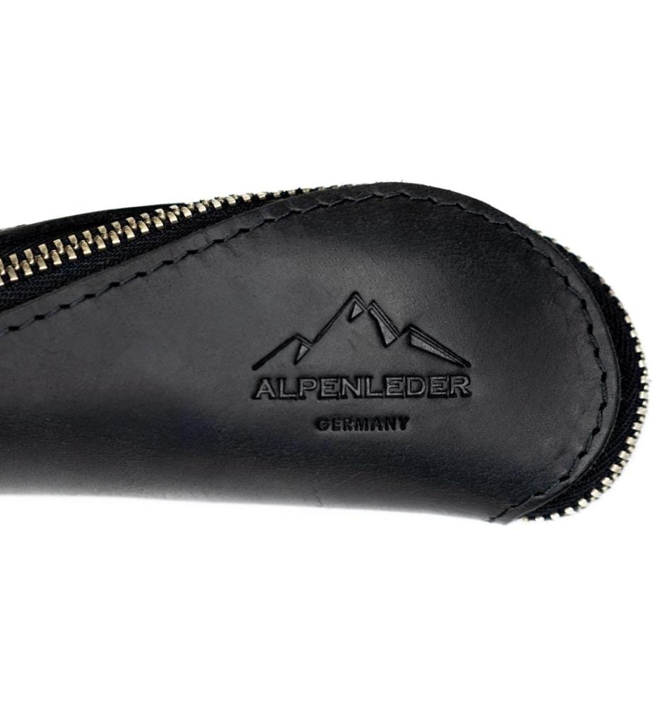 ALPENLEDER - Étui à crayons Drahdi, Cuir, noir