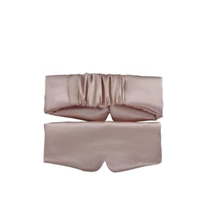 Beldura Masque de sommeil en satin Masque de sommeil en satin rose