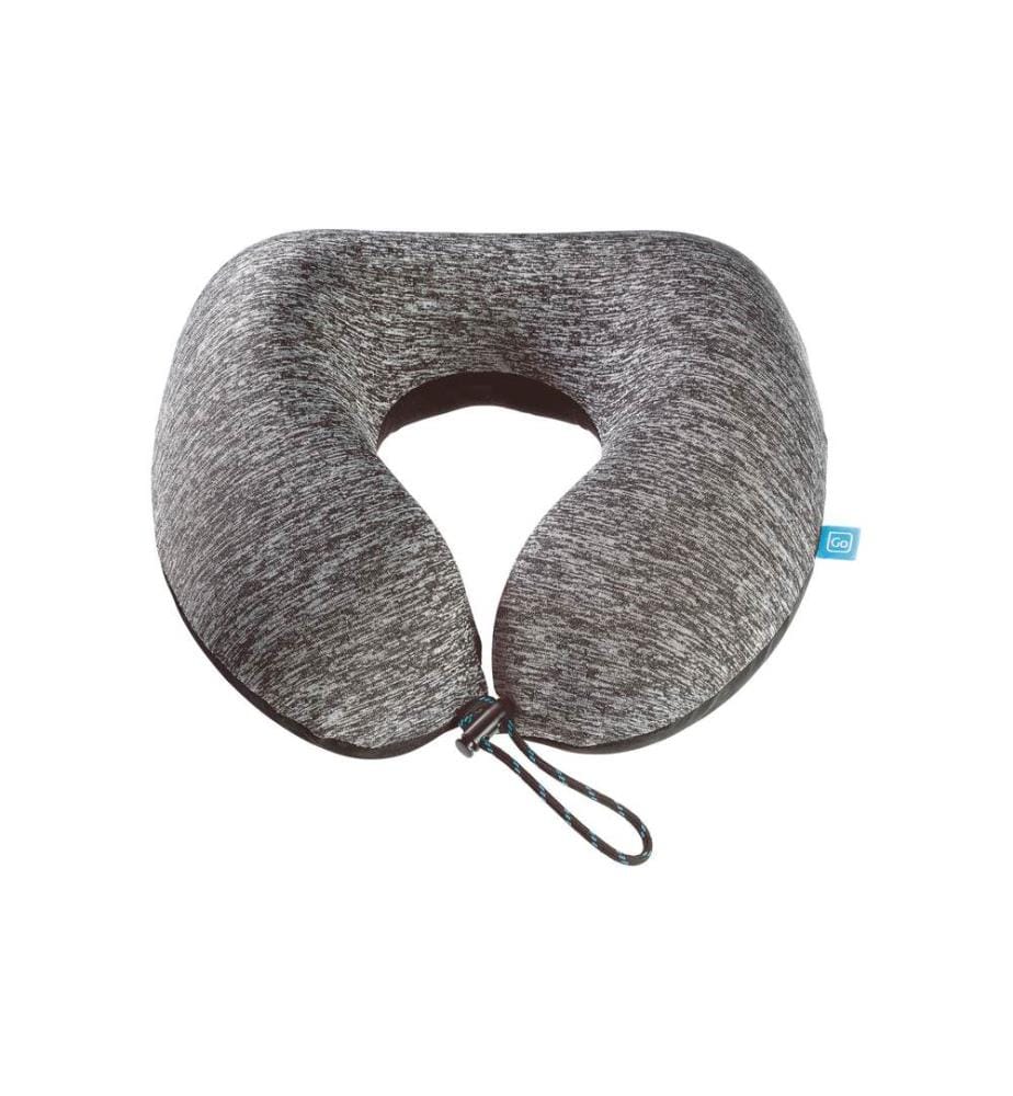 GOTravel Coussin de voyage Memory ZZZs Gris/Bleu