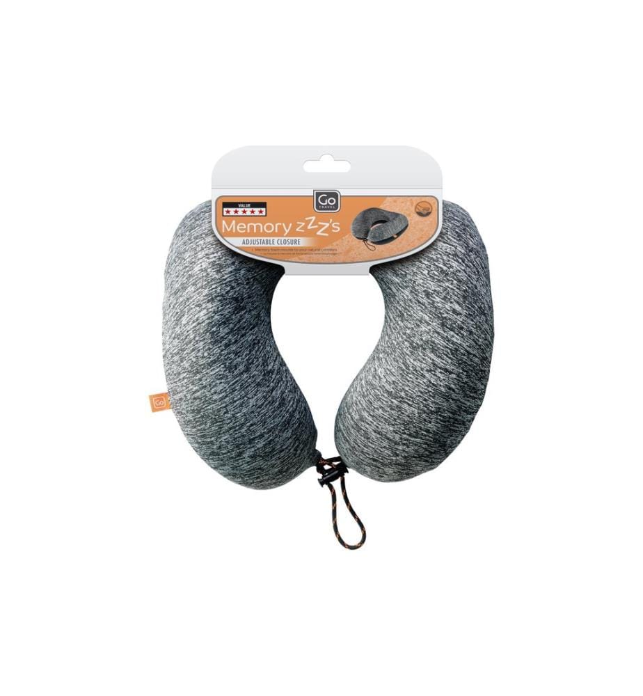 Coussin de voyage GOTravel Memory ZZZs Gris/Orange