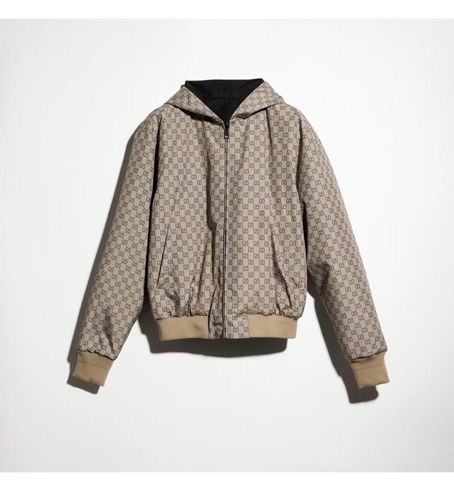 Veste réversible en toile de coton - Noir
