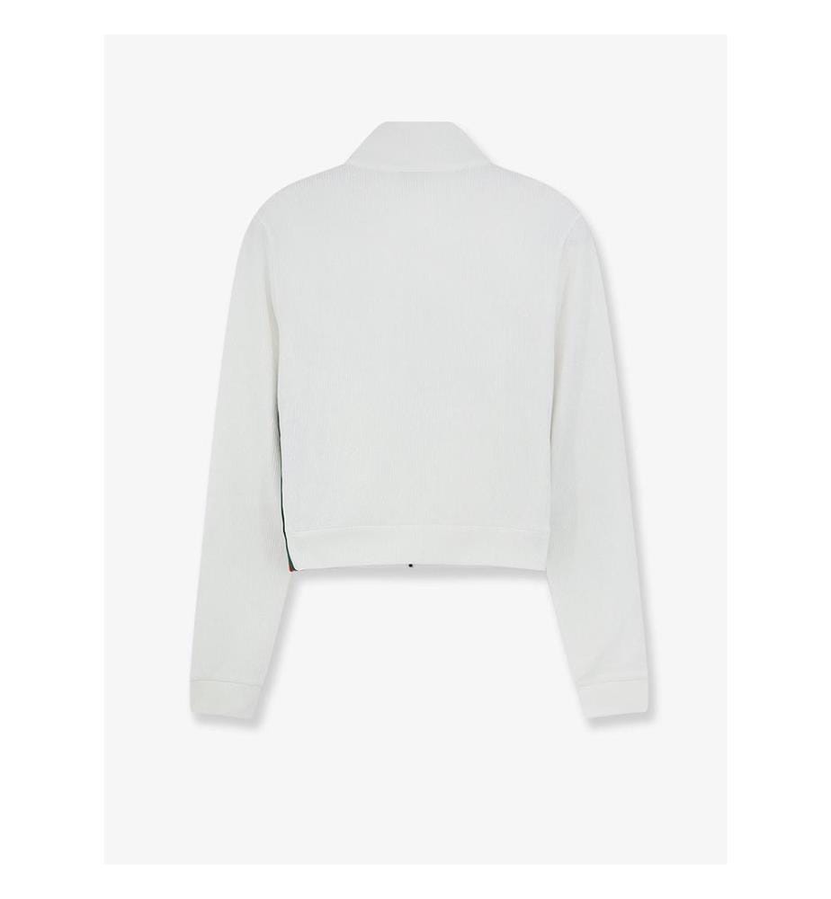 Sweat léger en jersey de coton côtelé - Blanc