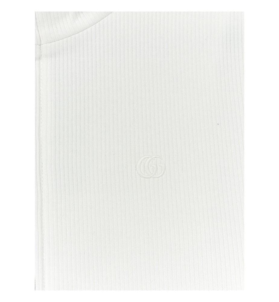 Sweat léger en jersey de coton côtelé - Blanc
