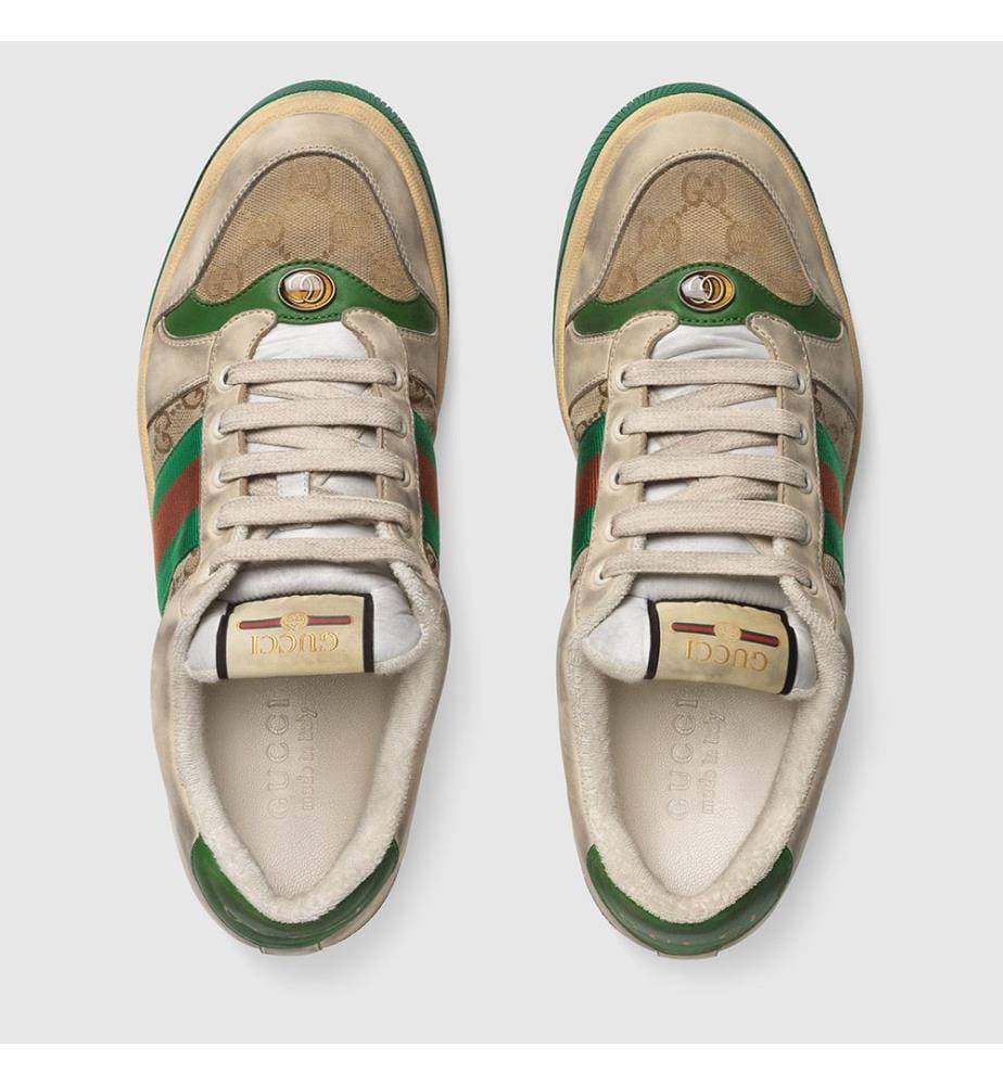 Screener-Sneaker für Herren – Beige, Grün und Orange