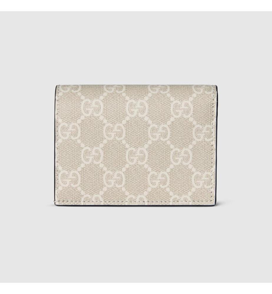 Kleine Marmont-Geldbörse in zwei Farben – Beige und Weiss