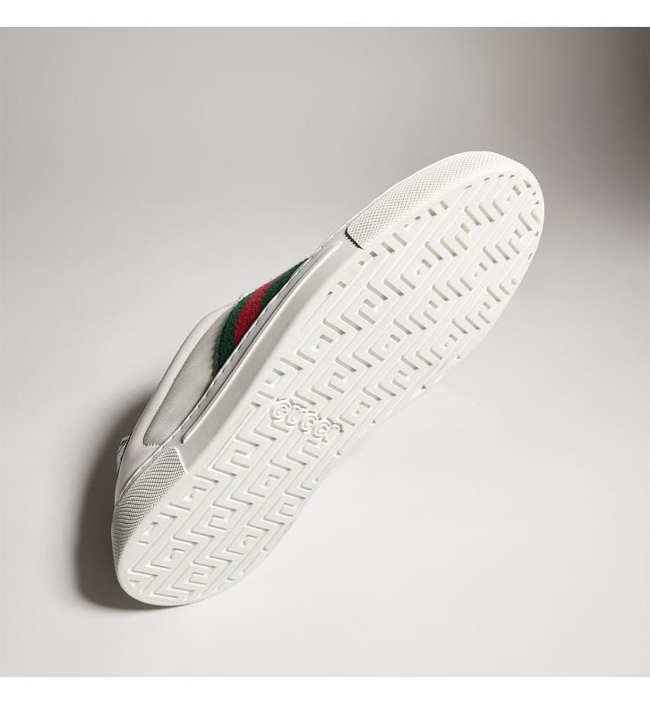 Ace-Sneaker für Damen mit Web-Streifen – Weiss