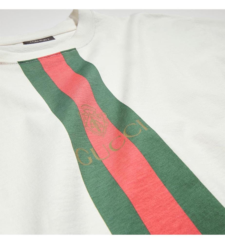 T-shirt en coton imprimé - Blanc
