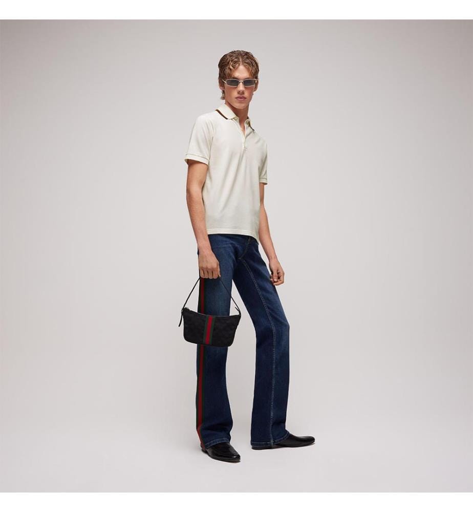 Polo piqué en coton - Blanc