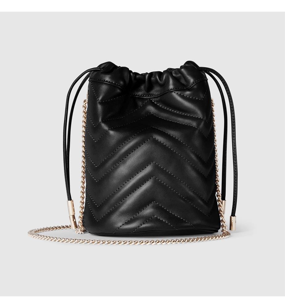 Sac Seau Petit - GG Marmont - Noir