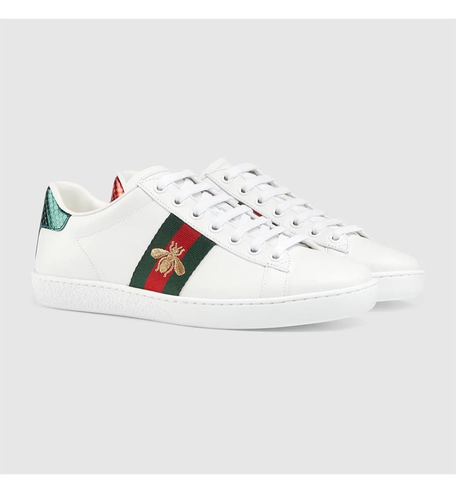 Ace-Sneaker für Damen mit Biene – Weiss