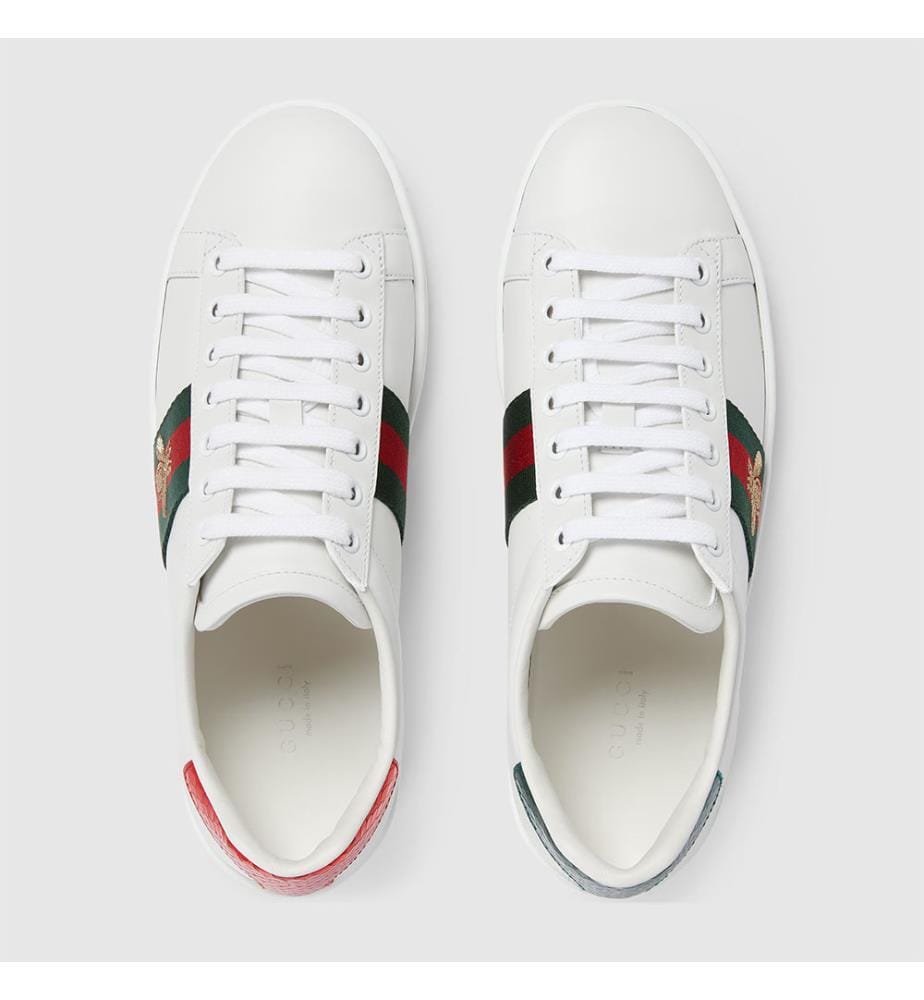 Ace-Sneaker für Damen mit Biene – Weiss