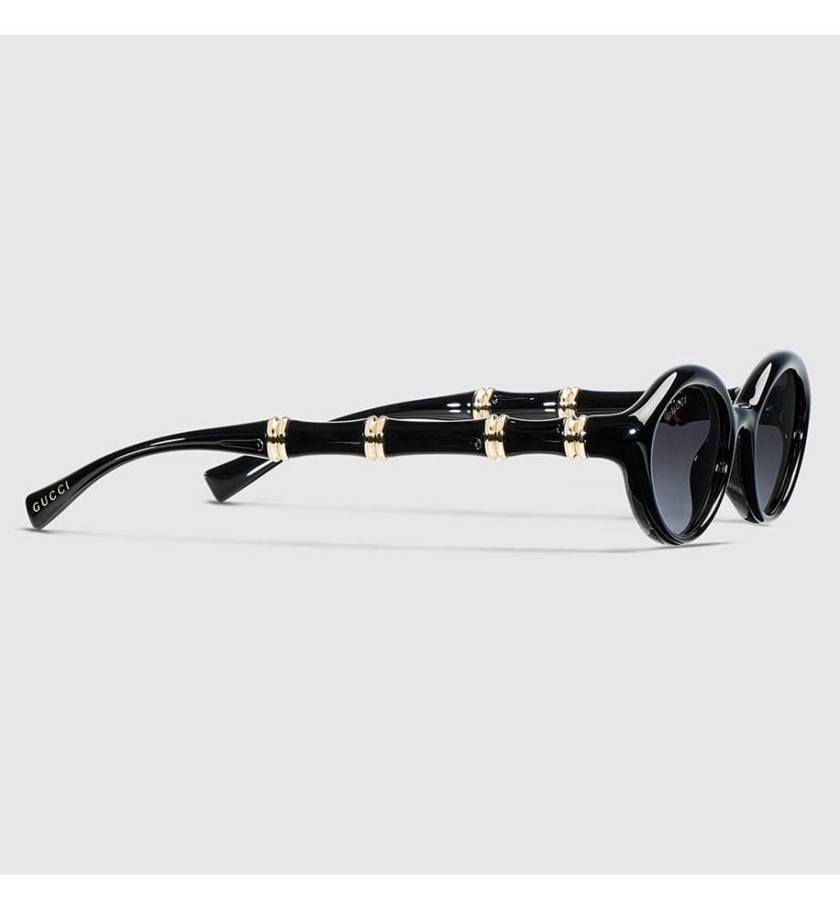 Lunettes de soleil à monture ovale - Noir