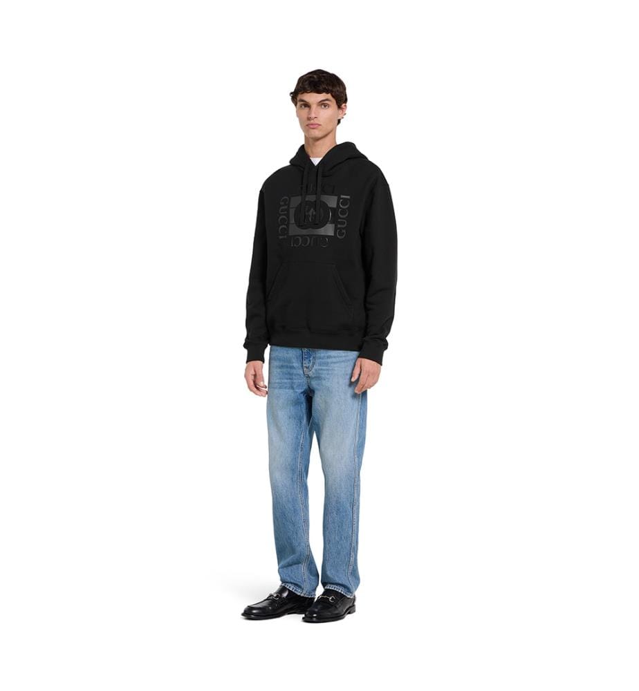 Bedrucktes Sweatshirt aus Baumwolljersey - Schwarz Mc