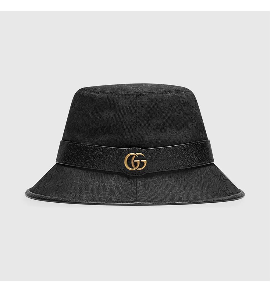 Bucket-Hut aus Canvas - Schwarz